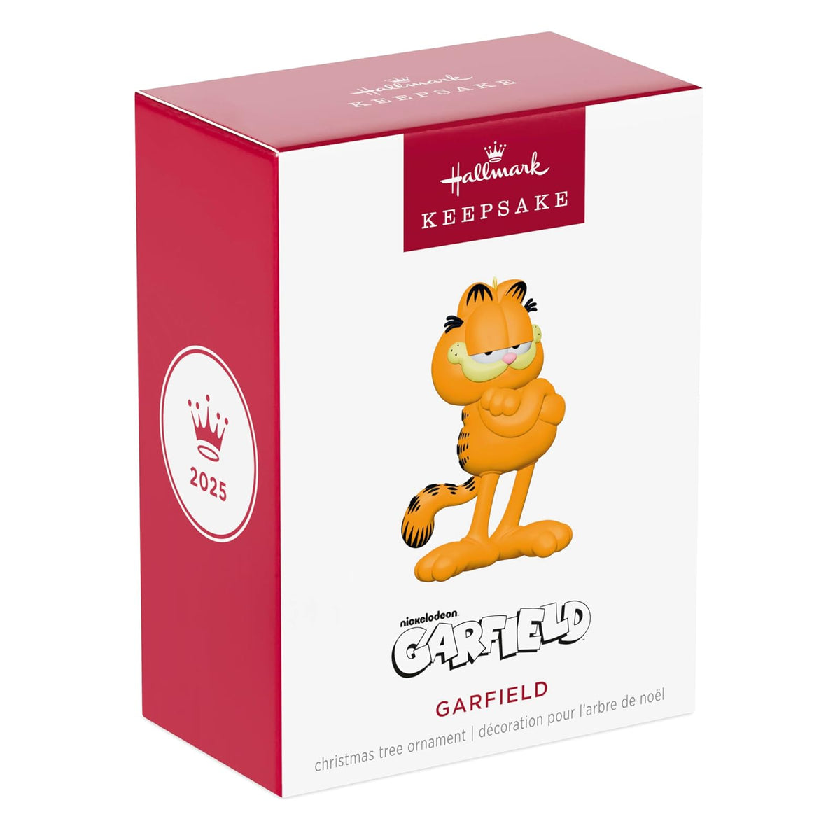 Hallmark - Adorno navideño de Recuerdo 2025, Nickelodeon Garfield, Regalos de Dibujos Animados