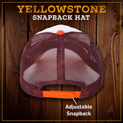 Concept One Yellowstone Trucker Hat, Mesh Adjustable Snapback Baseball Cap with Curved Brim Gorra de béisbol Unisex Adulto