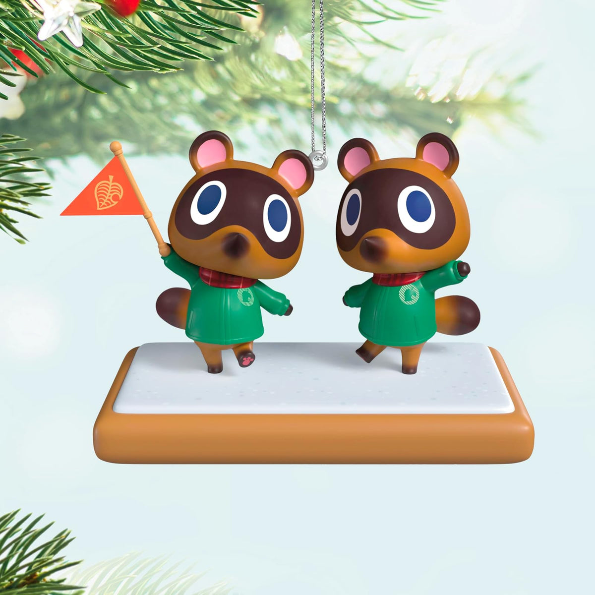 Hallmark - Adorno navideño de Recuerdo 2025, Nintendo Animal Crossing Timmy and Tommy, Regalos para Jugadores
