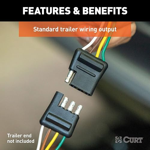 CURT Arnés de Cableado de Remolque de 4 Pines para Mazda CX-9, 56338
