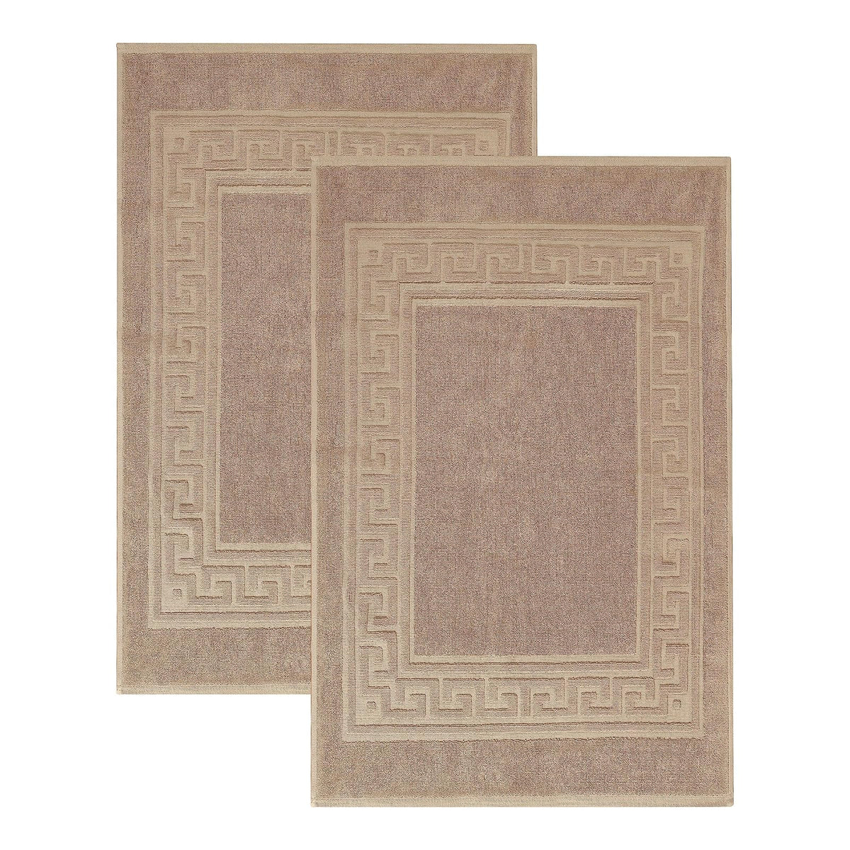 Superior, 100% Premium Long-Staple Combed Cotton, 2 Piece Bath Mat Set, Taupe