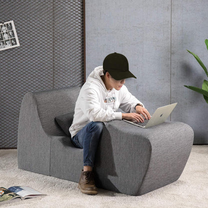 ZINUS Lotus - Tumbona de Gravedad Cero, reclinable de Espuma para Sala de Estar, posicionamiento ergonómico para una Mejor relajación, Almohada incluida, sin Montaje, Gris Oscuro