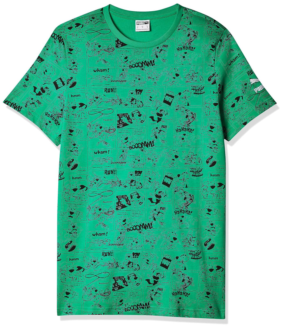 PUMA Deportivo Camiseta De Manga Corta Hombre - XL - Verde