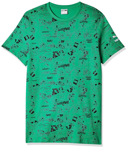 PUMA Deportivo Camiseta De Manga Corta Hombre - XL - Verde