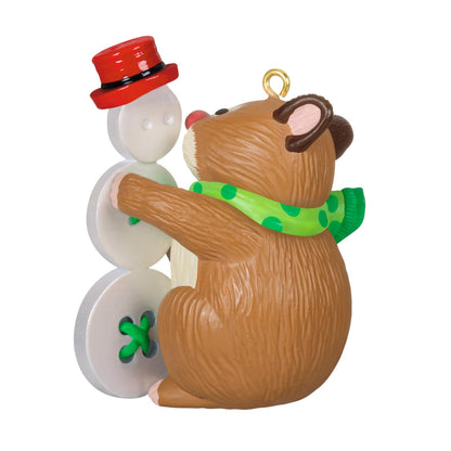 Hallmark - Adorno de Navidad 2024, Bonito como botón, Regalo para Amantes de los Animales
