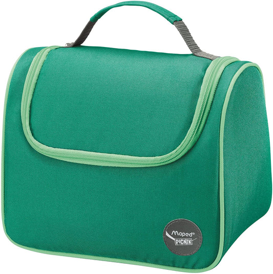 Maped Picnik Origins - Lonchera de almuerzo isotérmica con asa de transporte para niños y adultos - Fácil de limpiar - Verde - 6.3 L
