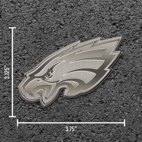 Rico Industries NFL Philadelphia Eagles - Emblema de automóvil Antiguo de níquel Antiguo para automóvil, camión, SUV