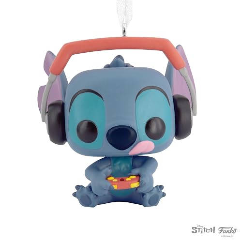 Hallmark Disney Stitch Gamer Stitch Funko Pop! Adornos de Navidad, Regalos de Cultura Pop