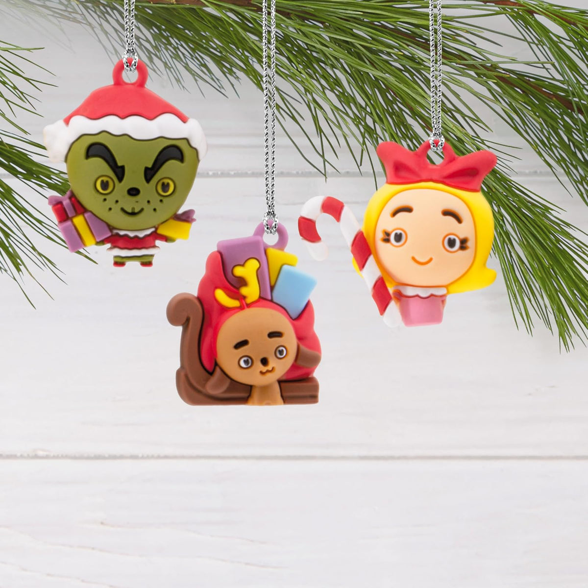 Hallmark Dr. Seuss's How The Grinch robó la Navidad Mini Adornos de Navidad, irrompibles, Juego de 6, Regalos de película de Navidad