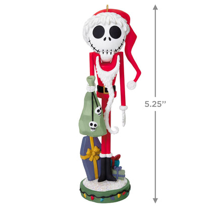 Hallmark - Adorno navideño de Recuerdo 2025, Disney Tim Burton's The Nightmare Before Christmas Cascanueces de Papá Noel Skellington, Regalos para fanáticos de Disney