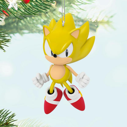 Hallmark - Adorno navideño de Recuerdo 2025, Sonic The Hedgehog Super Sonic, Regalos para Jugadores