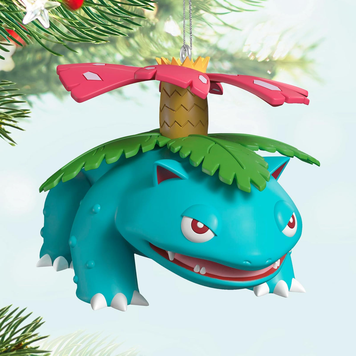 Hallmark - Adorno navideño de Recuerdo 2025, Pokémon Venusaur, Regalos para fanáticos de Pokémon