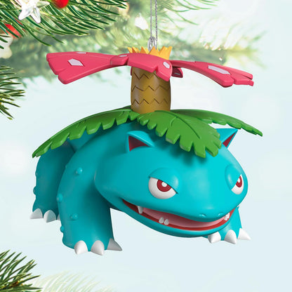 Hallmark - Adorno navideño de Recuerdo 2025, Pokémon Venusaur, Regalos para fanáticos de Pokémon