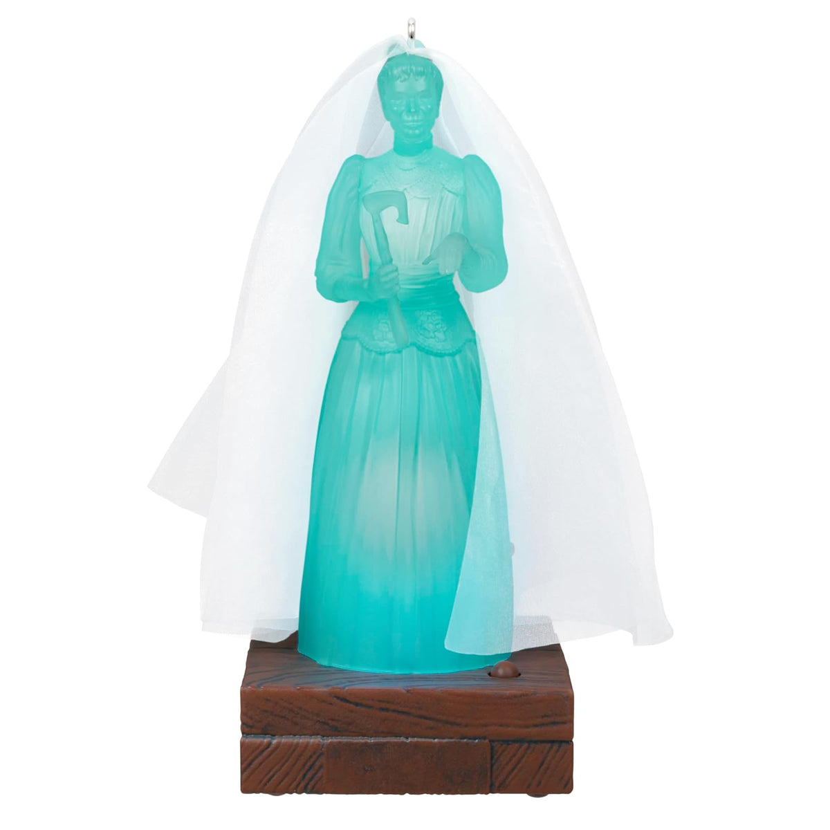 Hallmark - Adorno de Navidad de Disney The Haunted Mansion Collection Constance Hatchaway con luz y Sonido, Regalos para fanáticos de Disney