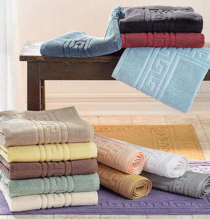Superior, 100% Premium Long-Staple Combed Cotton, 2 Piece Bath Mat Set, Taupe