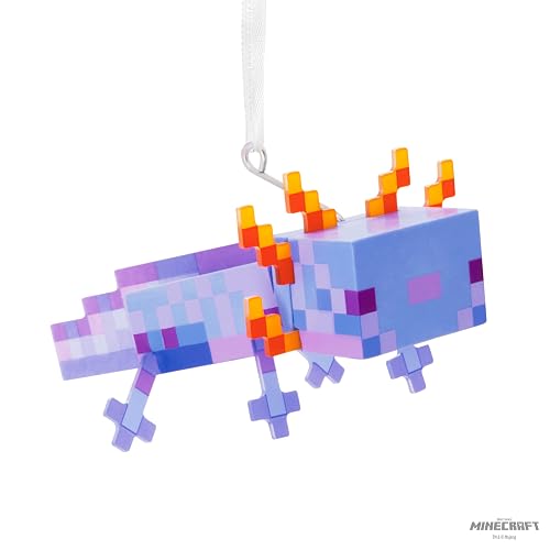 Hallmark - Adornos de Navidad de Minecraft Blue Axolotl, Regalos para Jugadores