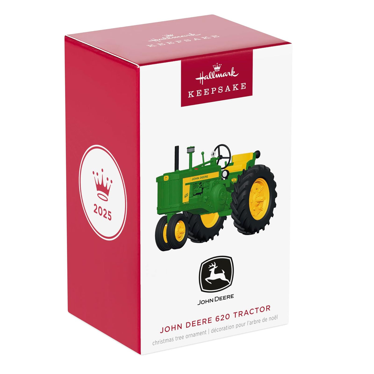 Hallmark - Adorno navideño de Recuerdo 2025, Tractor John Deere 620, Metal, Regalos para él