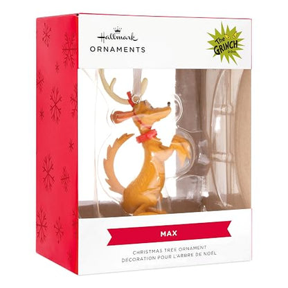 Hallmark Dr. Seuss's How The Grinch robó la Navidad MAX in Antlers Adornos de Navidad, Regalos de película de Navidad