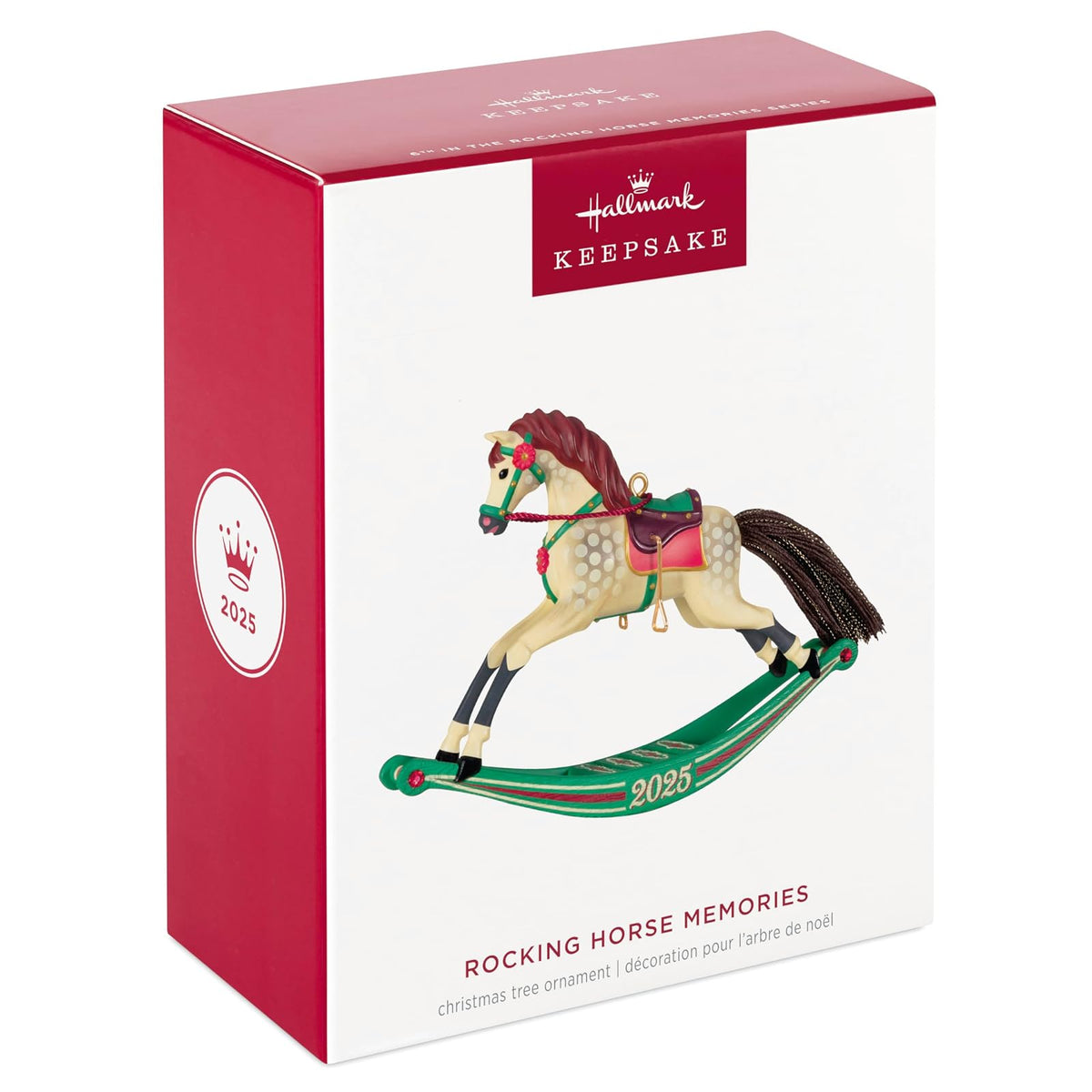 Hallmark - Adorno navideño de Recuerdo 2025, Recuerdos de Caballo mecedor, Regalos para los Amantes de la Navidad