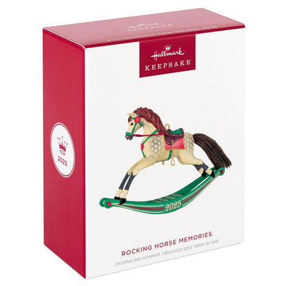 Hallmark - Adorno navideño de Recuerdo 2025, Recuerdos de Caballo mecedor, Regalos para los Amantes de la Navidad