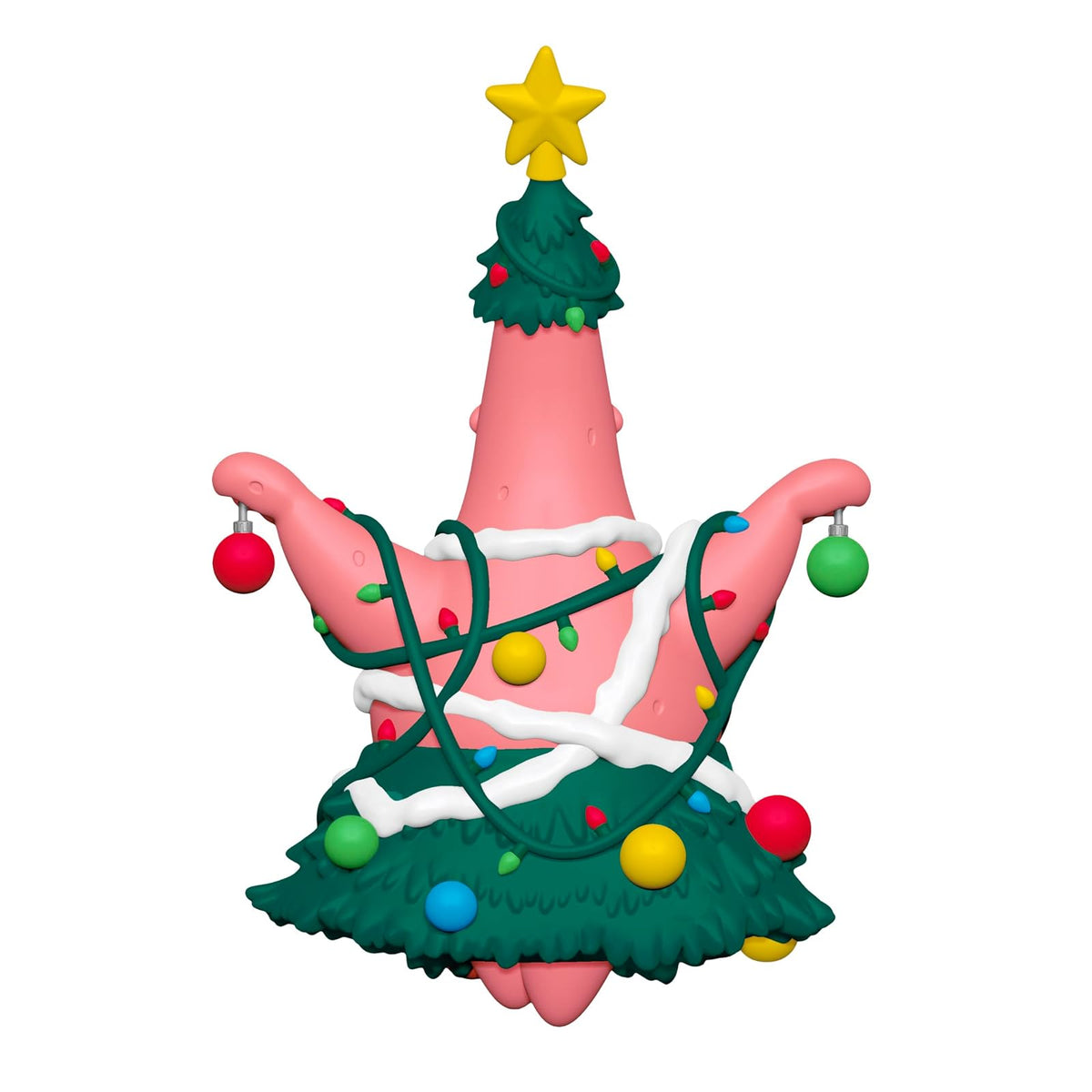 Hallmark - Adorno navideño de Recuerdo 2025, Nickelodeon Bob Esponja O Patrick Tree!, Regalos de Dibujos Animados