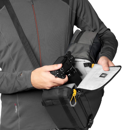 Lowepro Slingshot SL 250 AW III - Bolsa para cámara réflex Digital sin Espejo y DSLR con Acceso QuickDoor y Compartimento para Tablet de 10 Pulgadas, Accesorios para Sony A7, iPad, Surface Pro, 300D