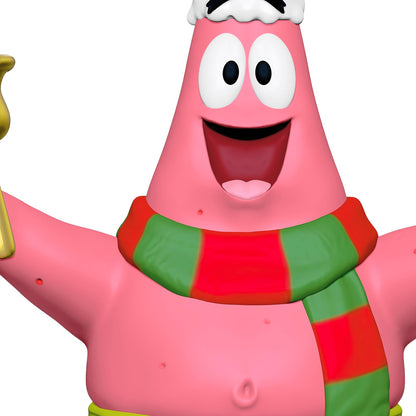Hallmark - Adorno navideño de Recuerdo 2024, Nickelodeon Bob Esponja Pantalones Cuadrados Anillos de Patrick en la Temporada, Regalos de Dibujos Animados