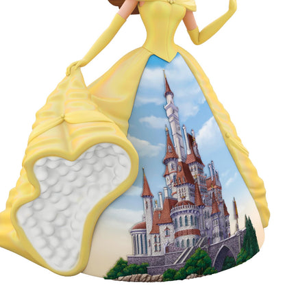 Hallmark - Adorno navideño de Princesa Disney 2024, Bella de celebración, Bella y la Bestia, Porcelana