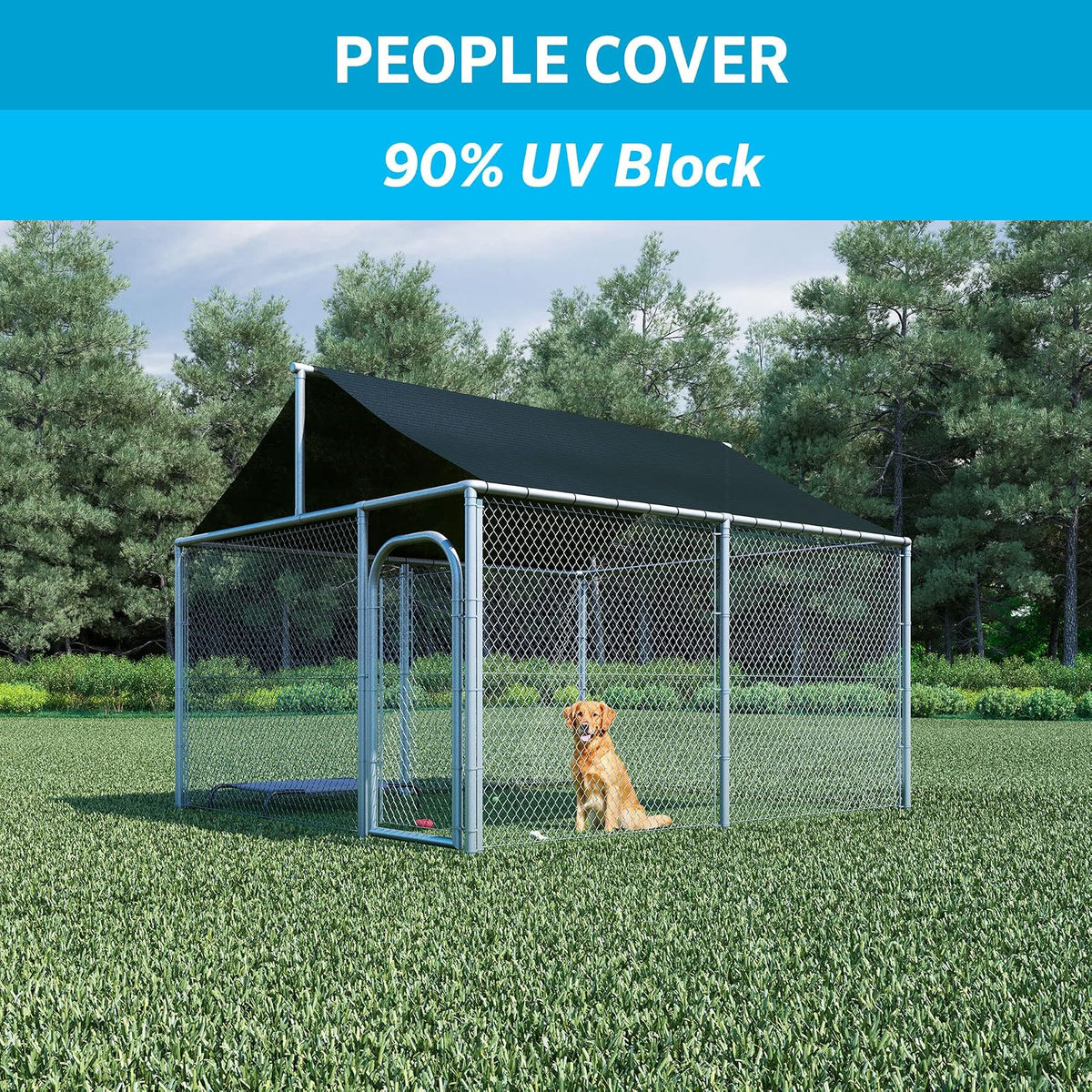 Coolaroo 90% de protección Solar Resistente con Bloqueo UV, Cubierta de Sombra Transpirable para pérgolas, Patios, Mascotas, vehículos y áreas de Juego, HDPE Resistente al desgarro, Rollo de 6 x 50