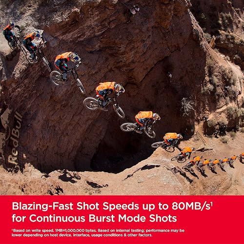 SanDisk Extreme SDXC UHS-I - Tarjeta de Memoria de 64 GB (V30, Transferencia de 170 MB/s, U3, 4K UHD, tecnología QuickFlow, Impermeable, Resistente a los Golpes, Resistente a la Temperatura)