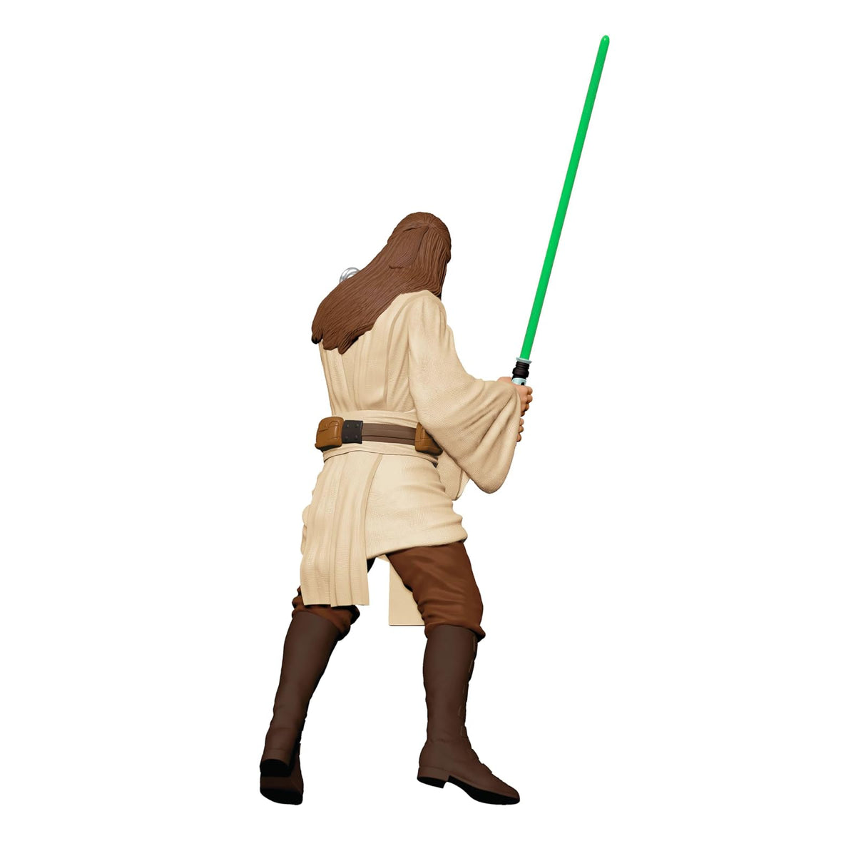 Hallmark - Adorno navideño de Recuerdo 2024, Star Wars: The Phantom Menace 25 Aniversario, Qui-Gon Jinn, Regalos para Fans de Star Wars