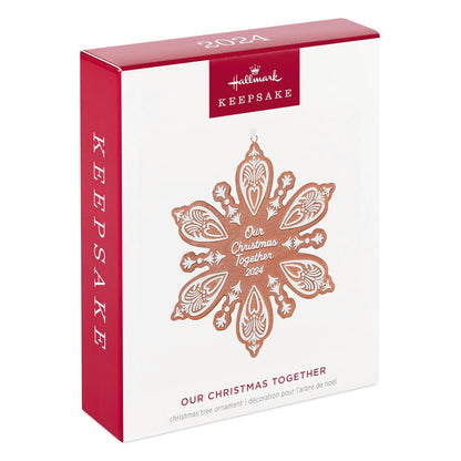Hallmark - Adorno de Navidad 2024, Our Christmas Together 2024, Porcelana