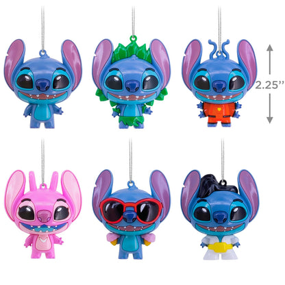 Hallmark Disney Lilo & Stitch Series 1 - Adornos de Navidad misteriosos, irrompibles, Juego de 2, Regalos para fanáticos de Disney