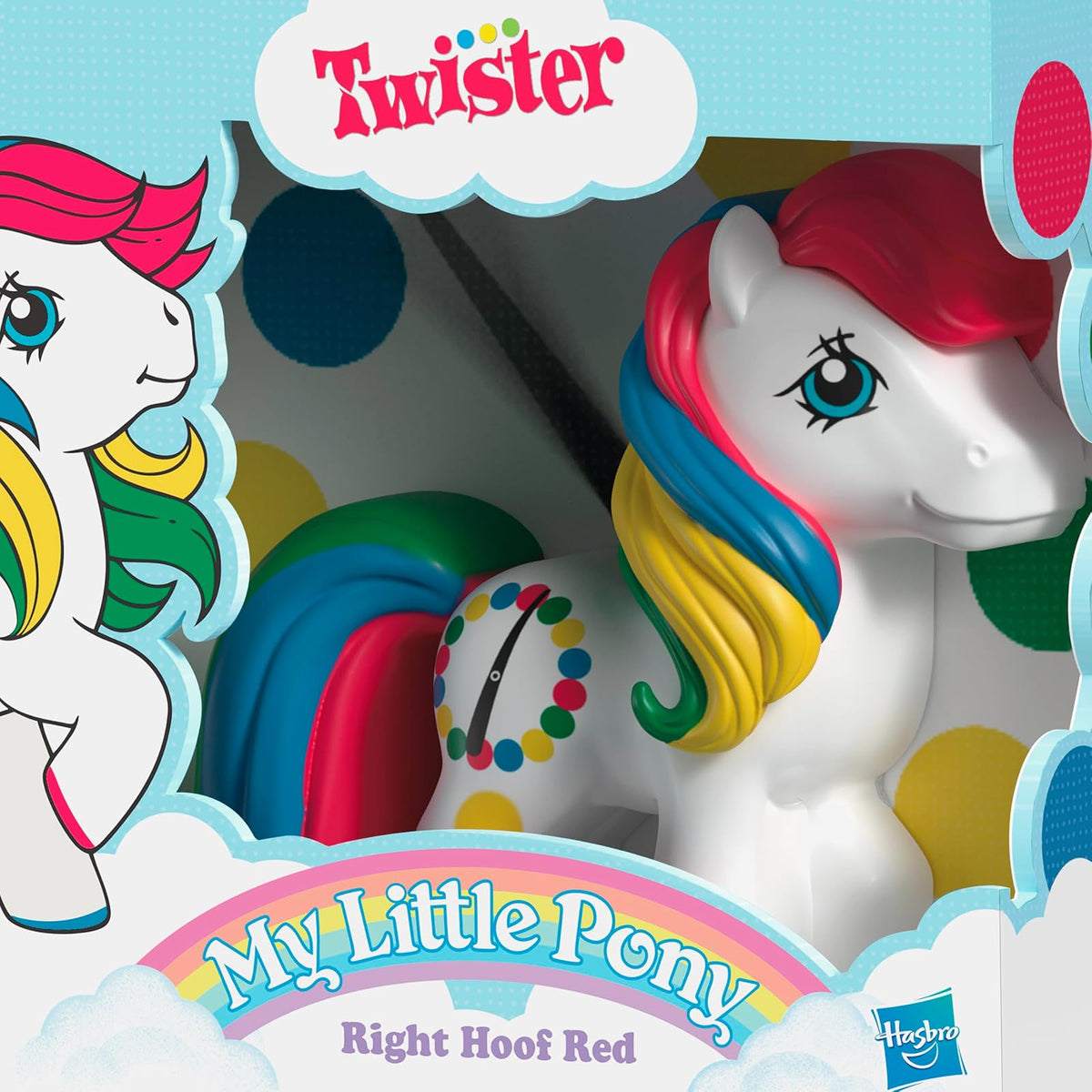 Hallmark - Adorno navideño de Recuerdo 2025, Hasbro My Little Pony Retro Twister Right Hoof Red, Nostalgia Gifts