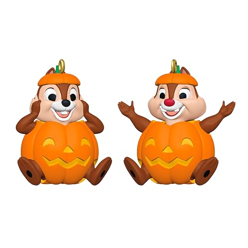 Hallmark - Adorno de Recuerdo de Halloween 2026, Disney Chip and Dale Double Trouble, Juego de 2, Decoraciones de Halloween