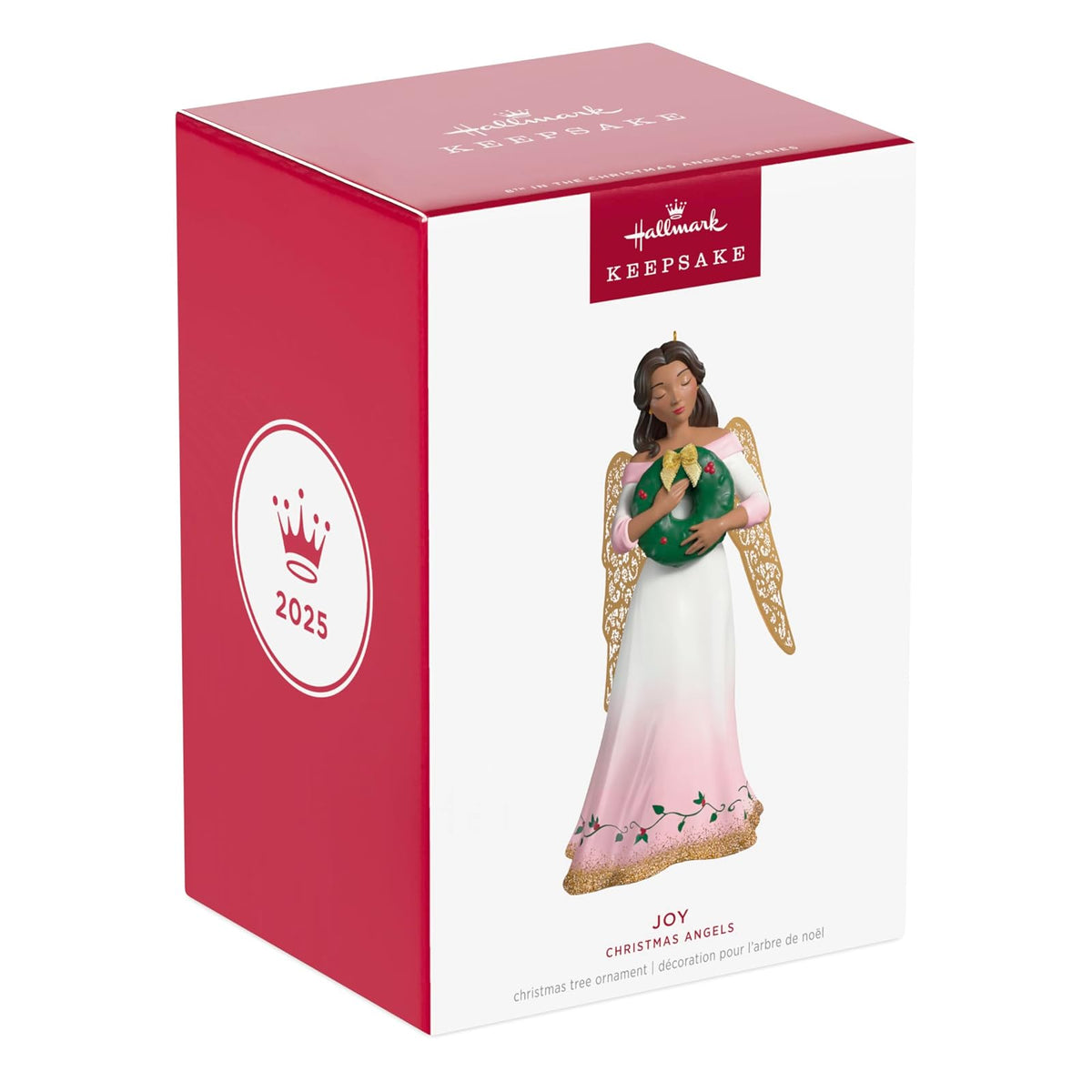 Hallmark - Adorno navideño de Recuerdo 2025, Ángeles de Navidad, Regalos de coleccionistas de ángeles