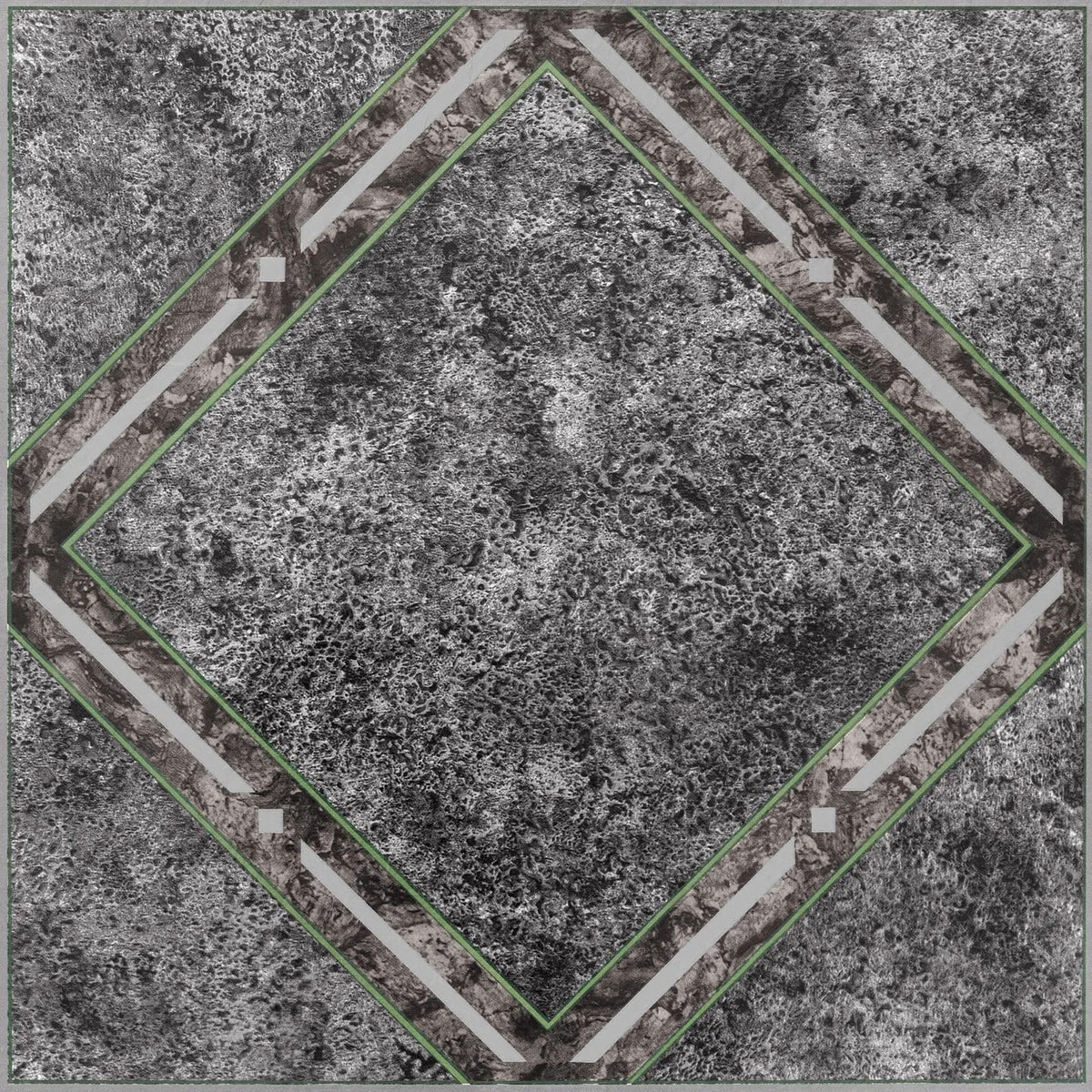 Achim Nexus Azulejos Autoadhesivos de Vinilo, 30.5 x 30.5 cm, Paquete de 20 - plateado - Aspecto de mármol