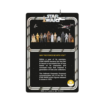 Hallmark - Adorno navideño de Recuerdo 2025, Figura clásico de Star Wars Luke Skywalker, Regalos para Fans de Star Wars