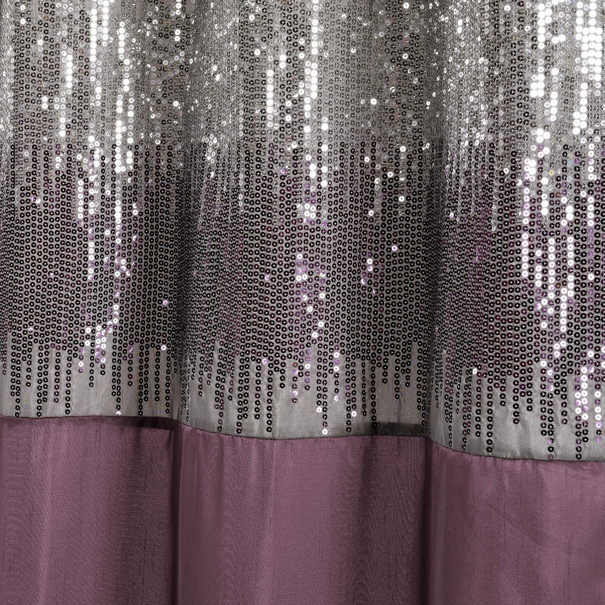 Lush Decor Night Sky - Cortina de Ducha, 72 x 72 Pulgadas, Gris y Morado