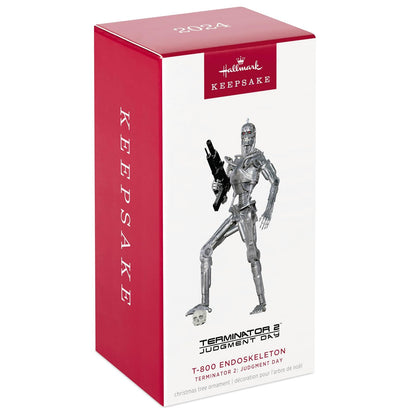 Hallmark - Adorno navideño de Recuerdo 2024, Terminator 2: Endoskeleton T-800, Regalos de película