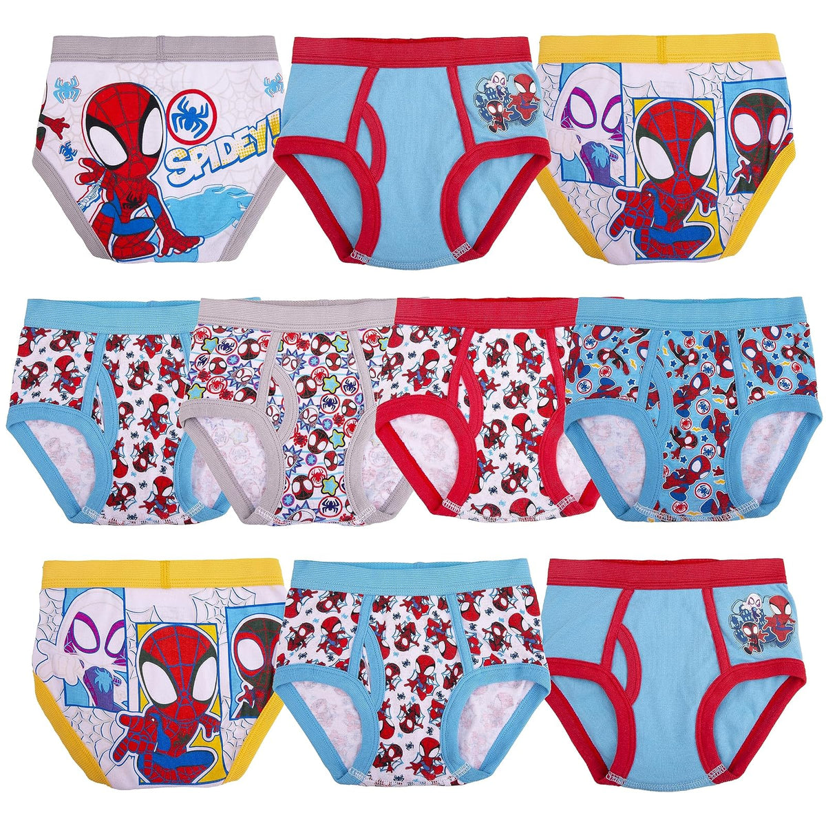 Spider-Man Spiderman Spiderverse - Calzoncillos Calzones (5 Unidades) Ropa Interior para Niños