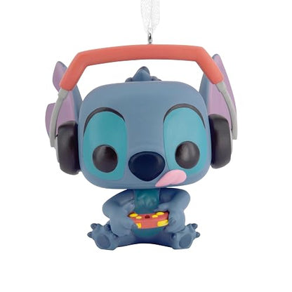 Hallmark Disney Stitch Gamer Stitch Funko Pop! Adornos de Navidad, Regalos de Cultura Pop