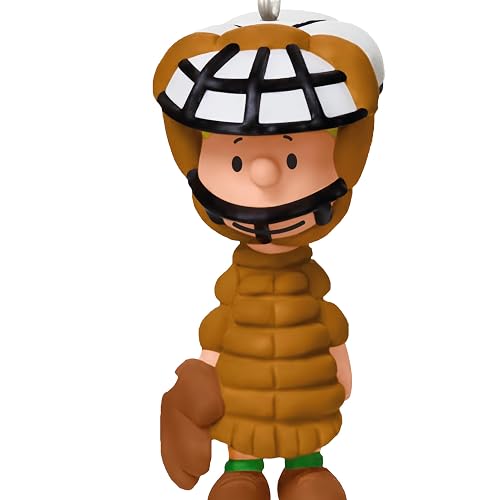 Hallmark - Mini Adornos de Navidad 2025, The Peanuts Gang Playing Catch, Juego de 2, Regalos para fanáticos de los Cacahuetes