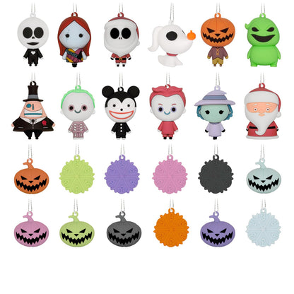 Hallmark Disney Tim Burton's The Nightmare Before Christmas - Caja de calendario de cuenta regresiva con 24 mini adornos, regalos para fanáticos de Disney