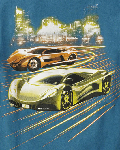 The Children's Place - Camisetas de Manga Corta para niños con gráficos, Paquetes múltiples