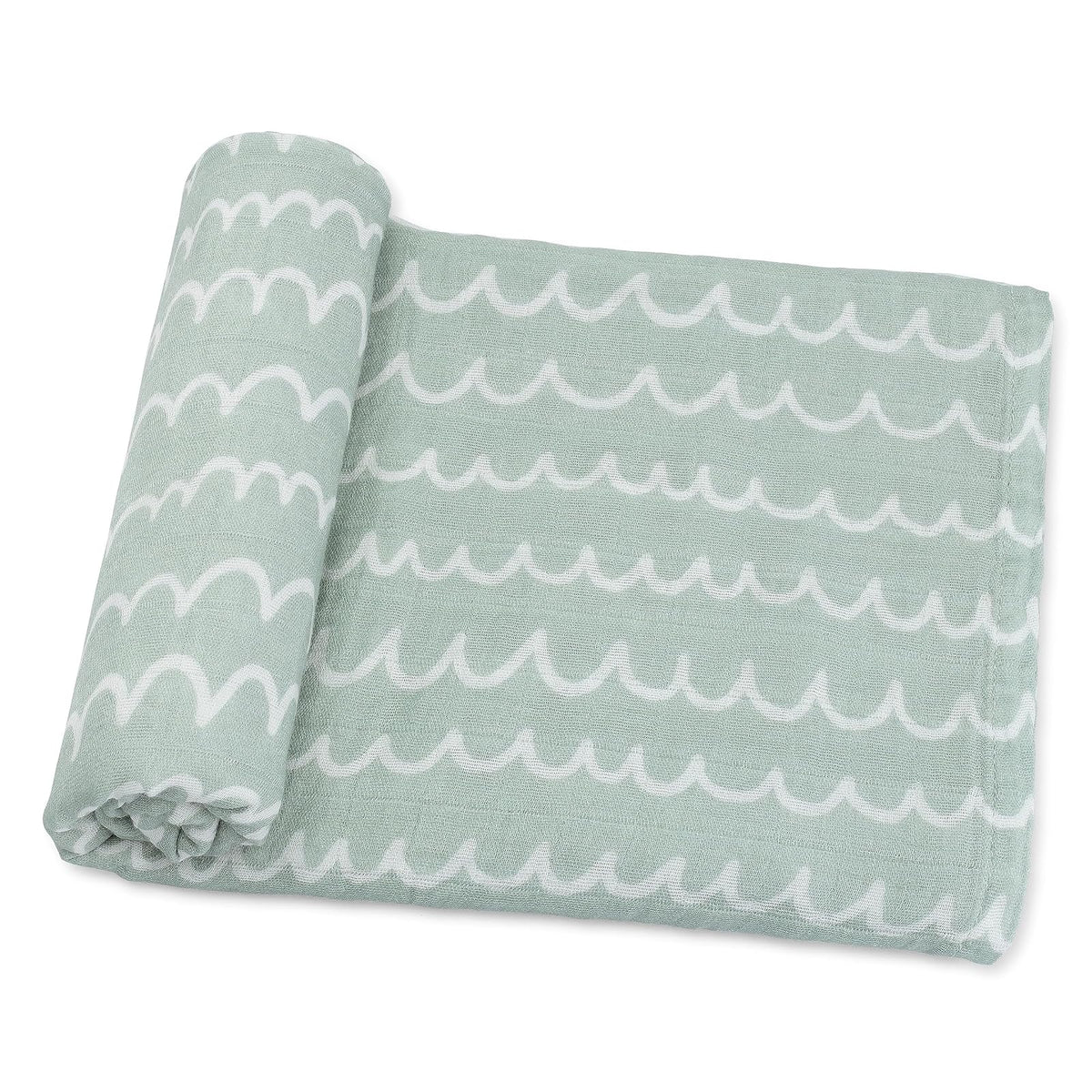 Comfy Cubs mostillas de Muslin Swaddle Neutral Recibir Manta de Envoltura, Envoltura para niños y niñas, Elementos Esenciales para bebés, Registro y Regalo (Doddle Verde)