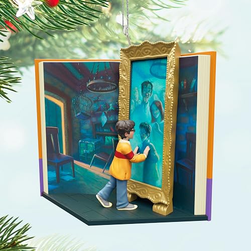 Hallmark - Adorno de Navidad 2025, Harry Potter y el Espejo de Piedra del hechicero de Erised, Regalos para los fanáticos de Harry Potter
