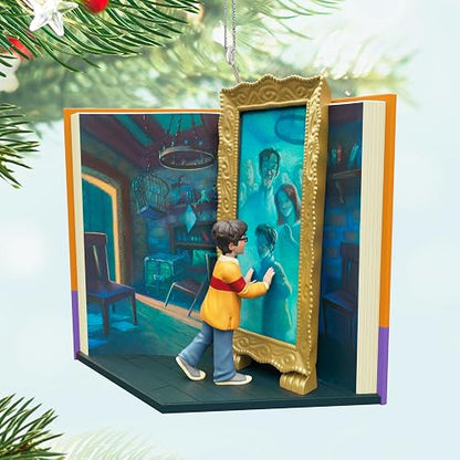 Hallmark - Adorno de Navidad 2025, Harry Potter y el Espejo de Piedra del hechicero de Erised, Regalos para los fanáticos de Harry Potter