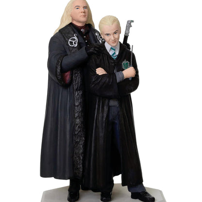 Hallmark - Adorno navideño de Recuerdo 2025, Harry Potter y la colección de la Cámara de los Secretos Lucius y Draco Malfoy con luz y Sonido, Regalos para los Fans de Harry Potter