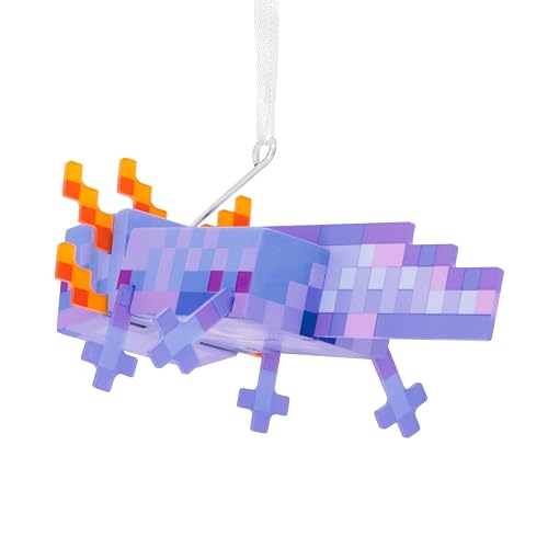 Hallmark - Adornos de Navidad de Minecraft Blue Axolotl, Regalos para Jugadores